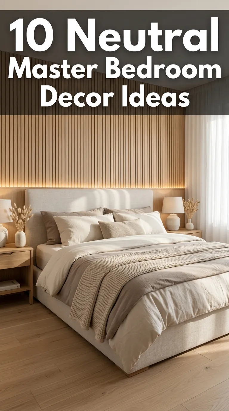 10 Neutral Master Bedroom Decor Ideas