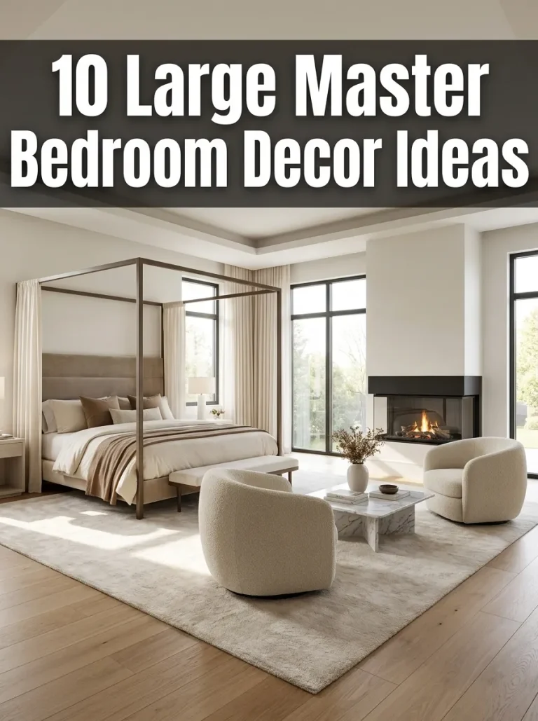 10 Large Master Bedroom Decor Ideas