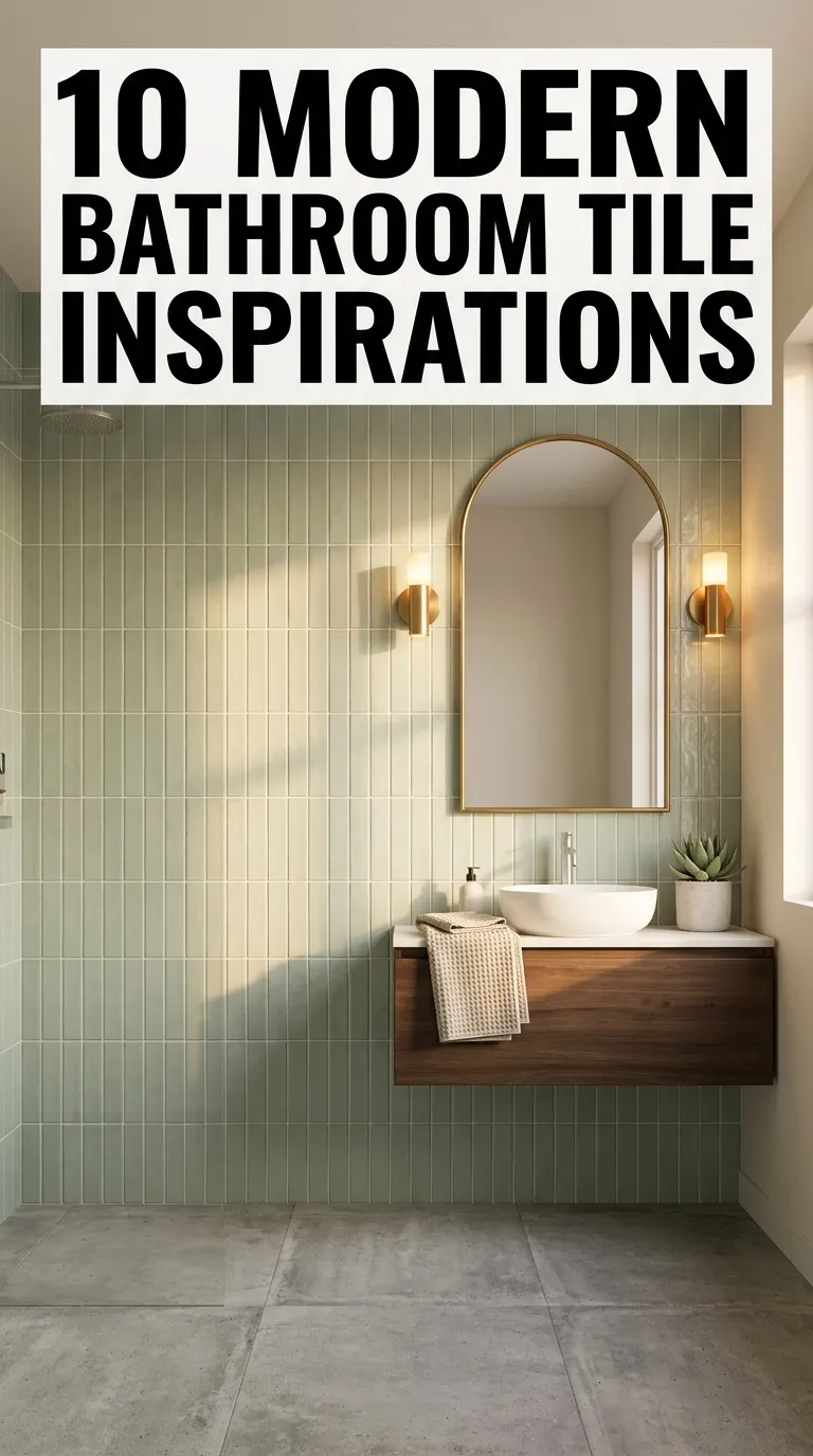 10 Modern Bathroom Design Tile Ideas