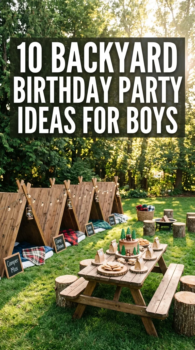 10 Backyard Birthday Party For Kids Boys Ideas