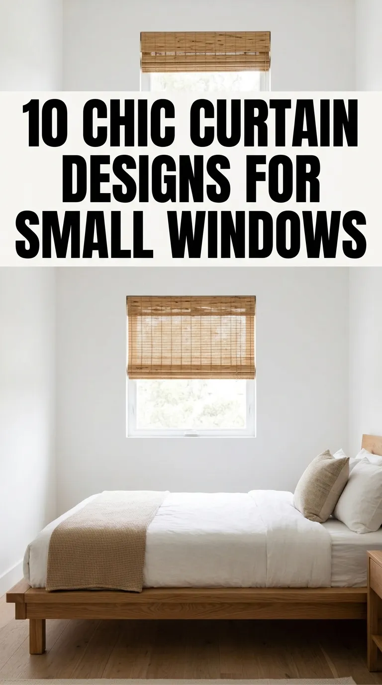 10 Curtain Ideas For Small Window Above Bed