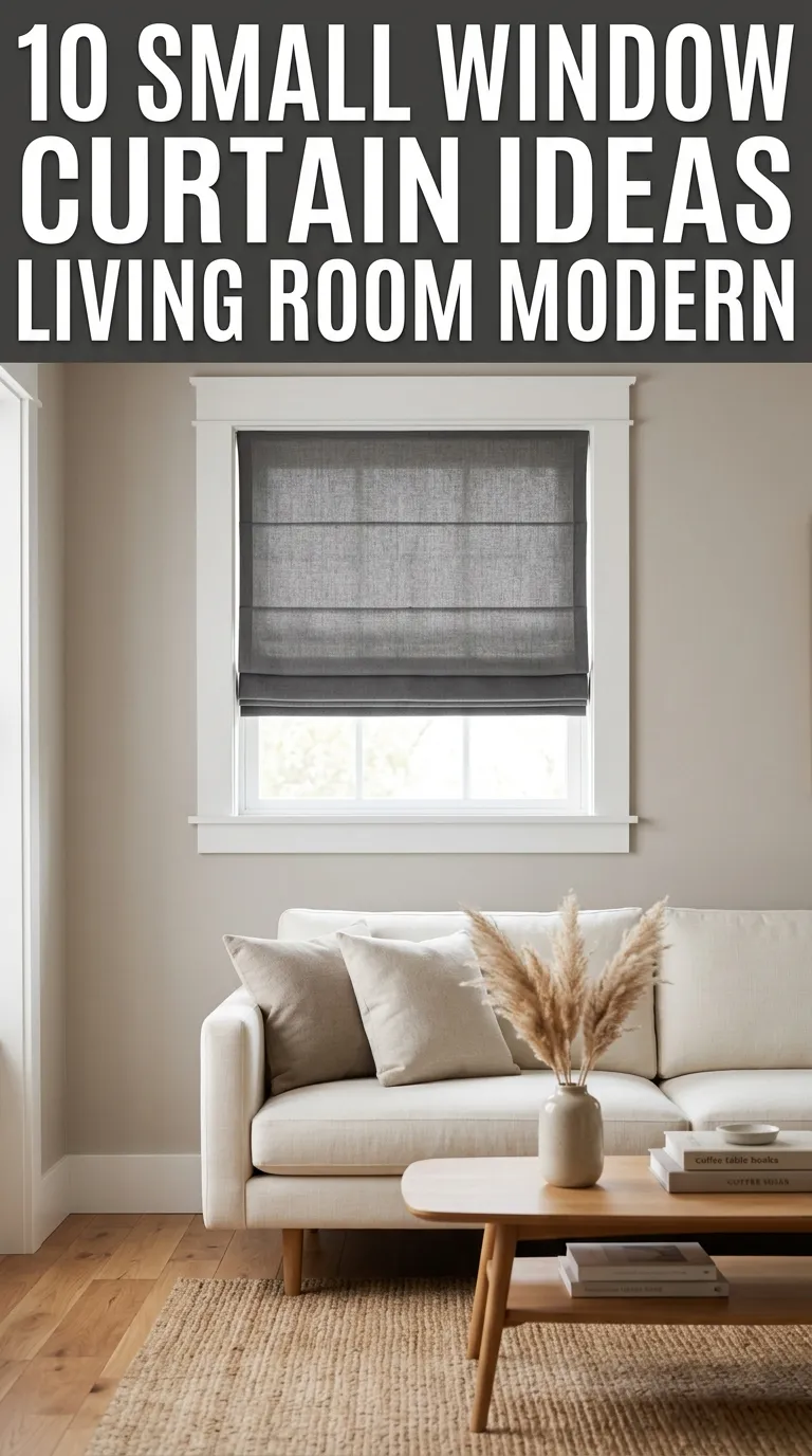 10 Small Window Curtain Ideas Living Room Modern