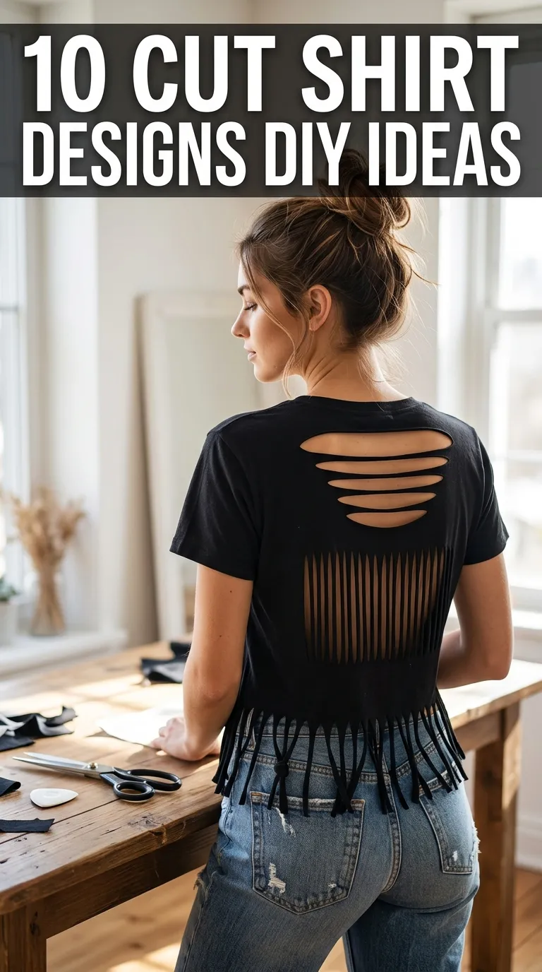 10 Cut Shirt Designs DIY Ideas