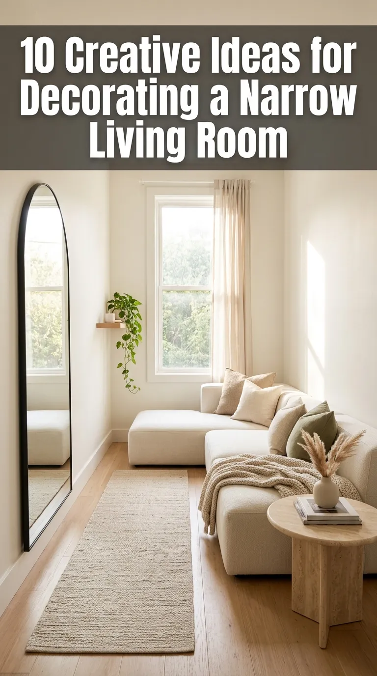 10 Creative Ideas for Decorating a Narrow Living Room