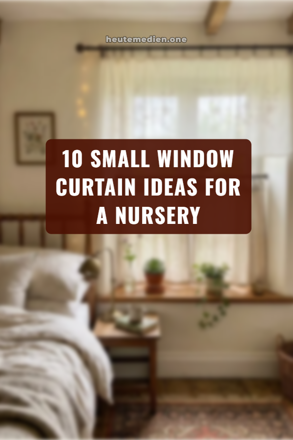 10 Small Window Curtain Ideas for a Nursery