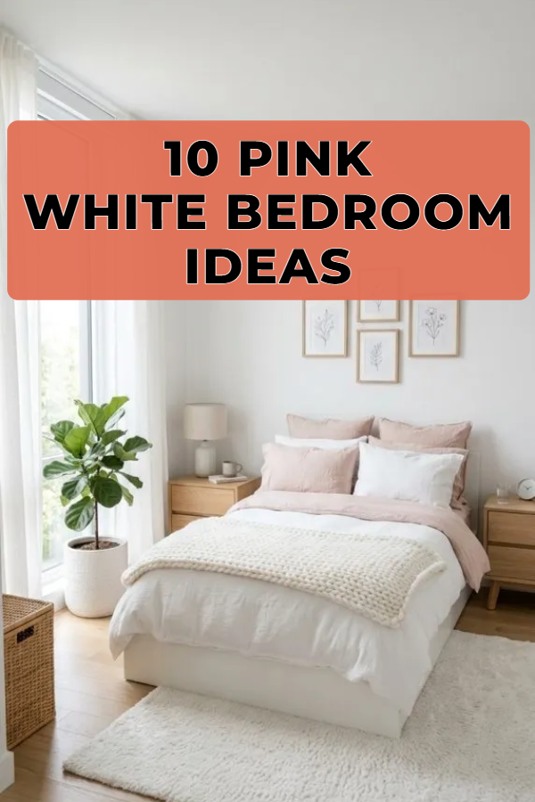 10 Pink White Bedroom Ideas