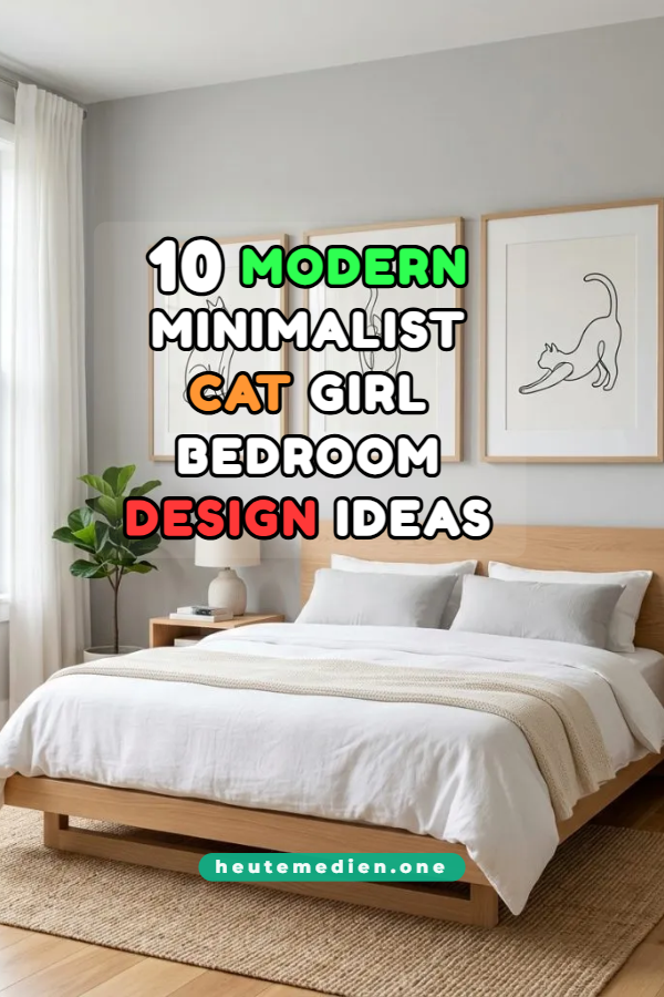 10 Modern Minimalist Cat Girl Bedroom Design Ideas