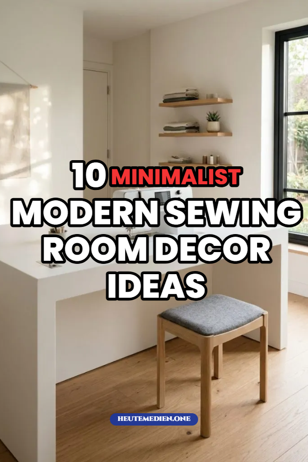10 Minimalist Modern Sewing Room Decor Ideas