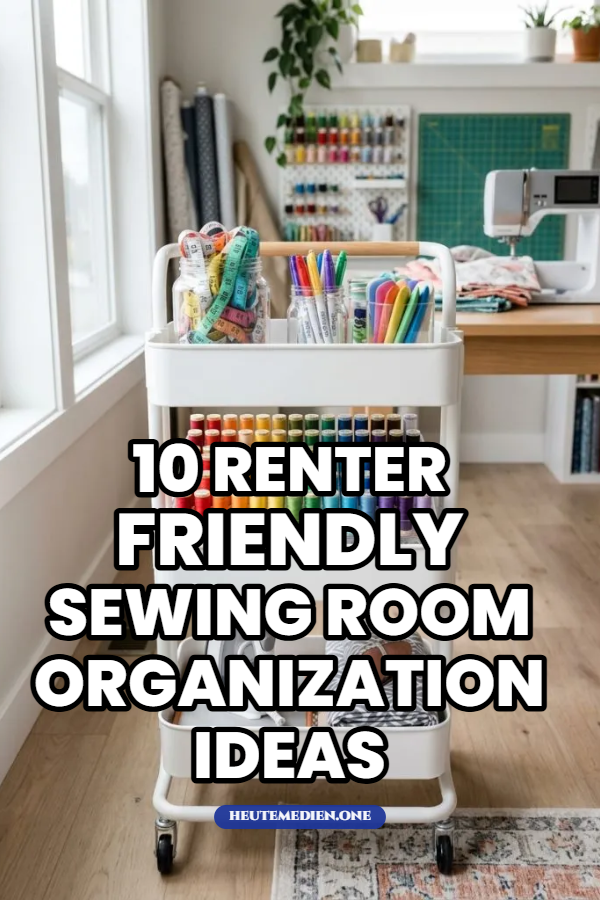 10 Renter-Friendly Sewing Room Organization Ideas