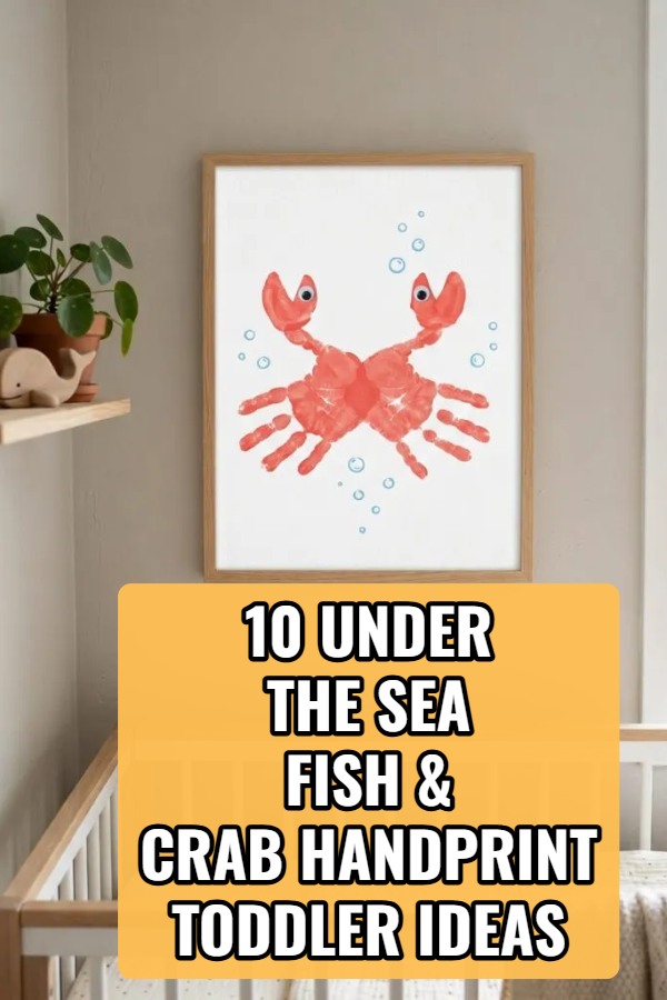 10 Under the Sea Fish & Crab Handprint Toddler Ideas