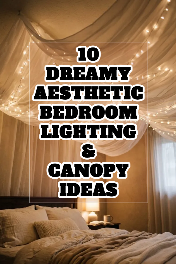 10 Dreamy Aesthetic Bedroom Lighting & Canopy Ideas
