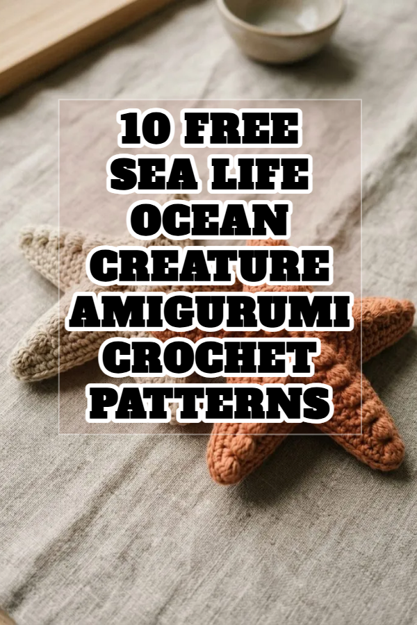 10 Free Sea Life Ocean Creature Amigurumi Crochet Patterns