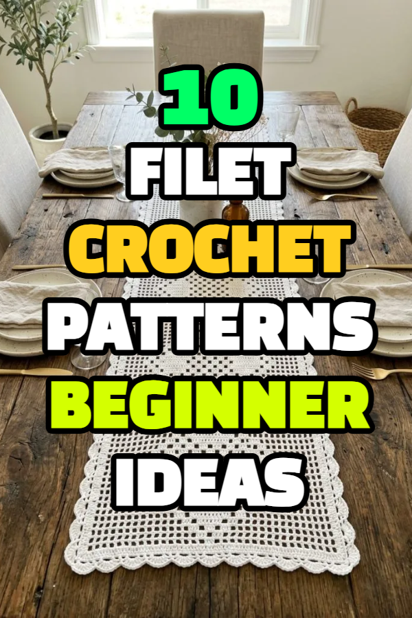 10 Filet Crochet Patterns Beginner Ideas