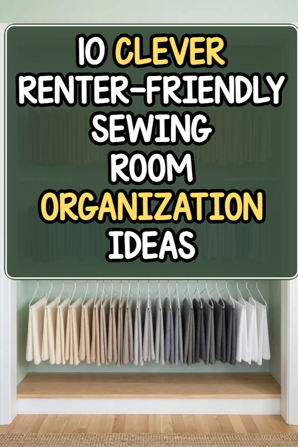10 Renter-Friendly Sewing Room Organization Ideas